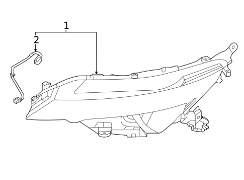 Headlamp Components for 2023 Nissan ARIYA #0