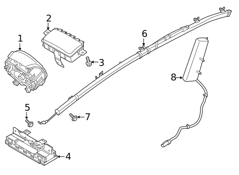 Air Bag Components for 2019 Hyundai Elantra GT #0