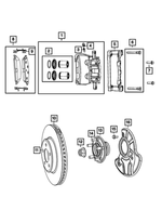 68368080AA - Brakes: Disc Brake Caliper Assembly, Right for Mopar Image
