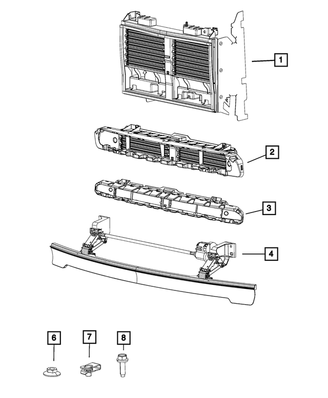 68405073AD - : Active Shutter Grille for Mopar Image