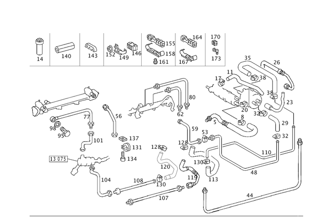 2024760327 - : Hose for Mercedes-Benz Image
