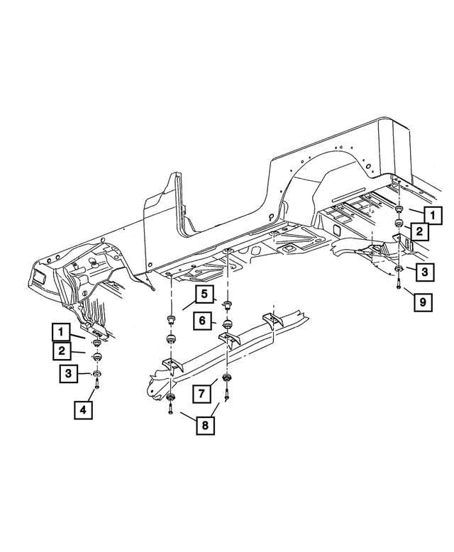 J4007570 - Frames and Bumpers: Hex Head Screw for Mopar Image