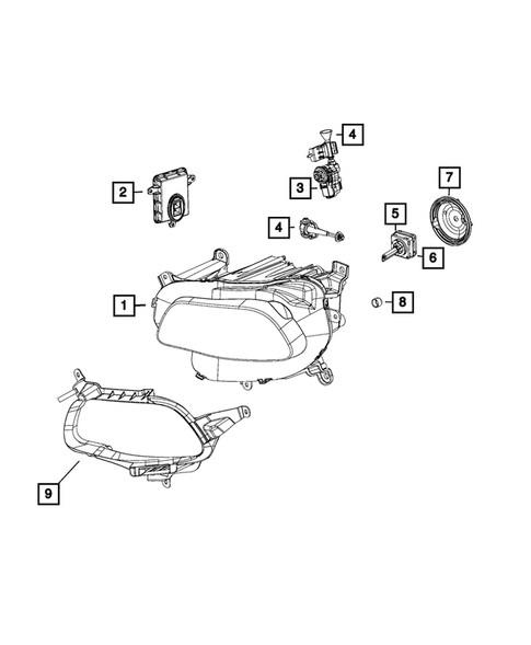 Lamps-Interior and Exterior for 2014 Jeep Cherokee #1