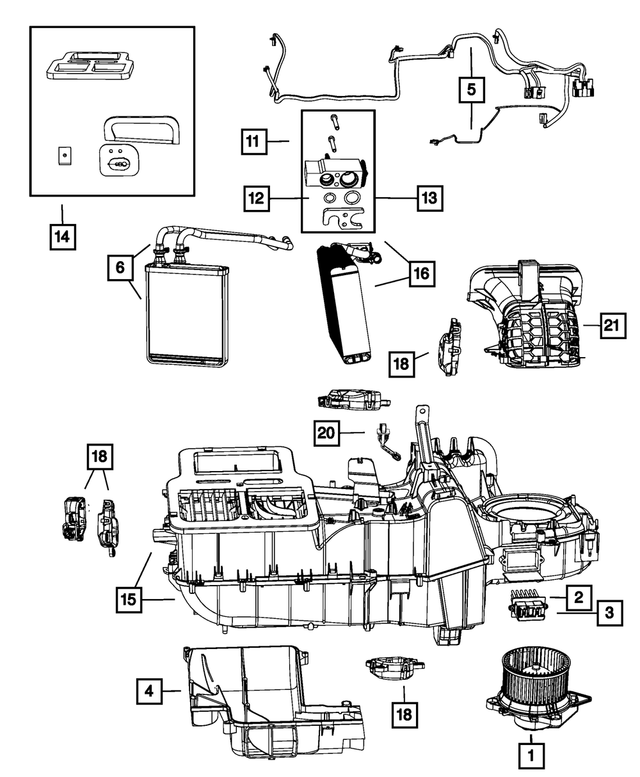 5166475AA - Air Conditioners and Heaters: A/c And Heater Wiring for Mopar Image