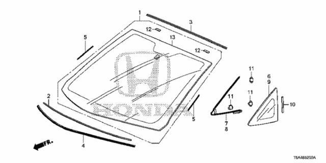 Front Windshield for 2016 Honda Fit #0