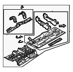 41125A66F79 - Body: Floor Pan for BMW: X3 Image
