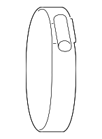 17314R40003 - Engine: Air Flow Tube Clamp for Honda: Accord, Civic, CR-V Image