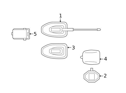 Antenna & Radio for 2020 Mercedes-Benz Sprinter 2500 #0