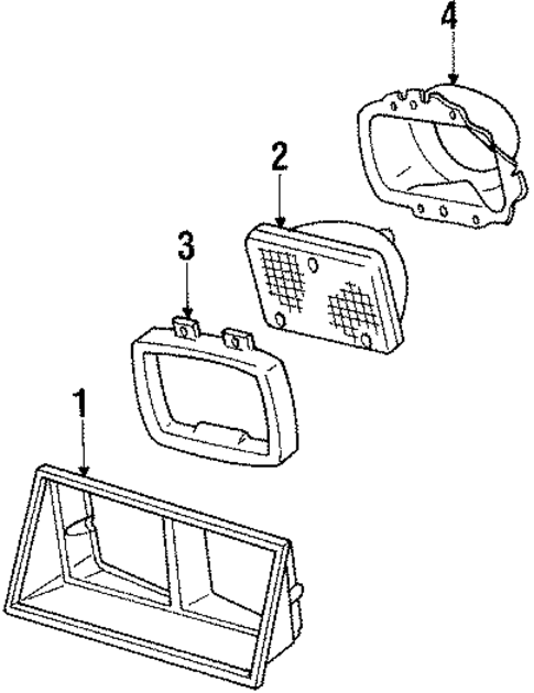 Headlamp Components for 1984 Chrysler E Class #0