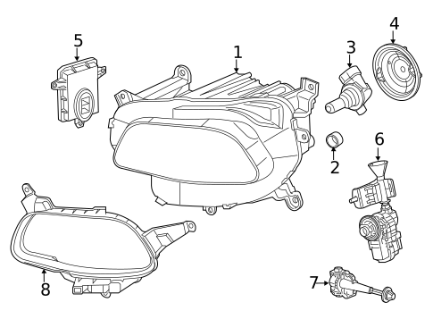 Bulbs - Chassis for 2018 Jeep Cherokee #2