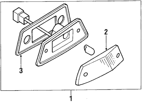 Side Marker Lamps for 1988 Subaru Justy #0