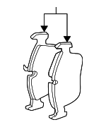 34116761244 - Brakes: Brake Pads for BMW: 318i, 318is, 318ti, 323Ci, 323i, 323is, 325Ci, 325i, 325is, 325xi, 328Ci, 328i, 328is, Z3, Z4 Image