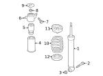 4M0513035AA - : Genuine Audi Suspension Shock Absorber Strut 4M0513035AA OEM Q7 for Audi Image