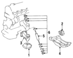 1152231704 - Engine: Support Bracket for Mercedes-Benz Image