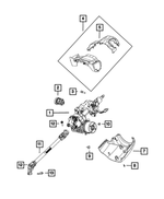 68312197AA - Steering: Ignition Lock Cylinder for Mopar Image