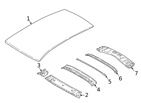 Roof & Components for 2022 BMW X3 #0