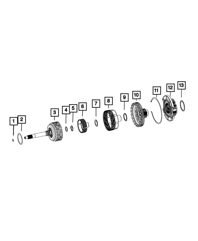 68254067AA - AS69RC; 6-Speed; Automatic Transmission: Thrust Washer for Mopar Image
