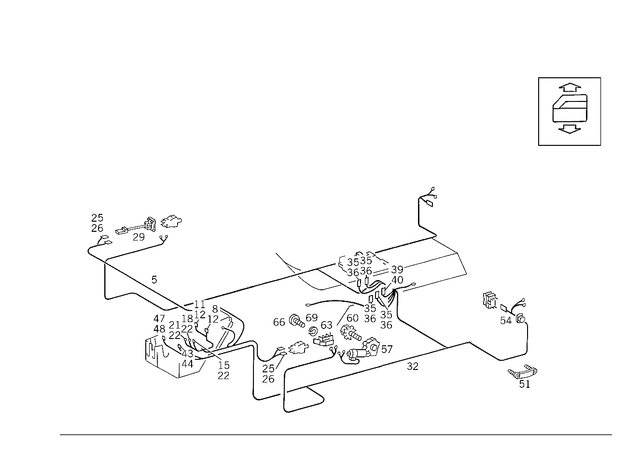 1245402535 - Electrical System: Electric Cable for Mercedes-Benz Image image