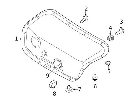 Interior Trim - Trunk for 2007 Kia Amanti #0
