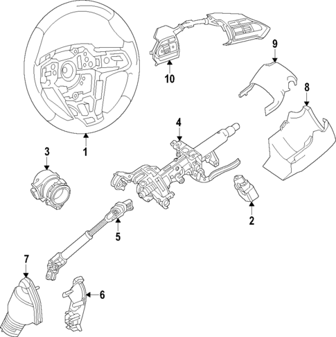 Steering Column for 2025 Toyota GR Corolla #0