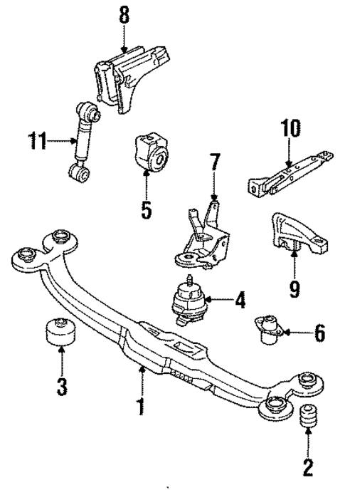 Engine Mounting for 1991 Volkswagen Passat #0