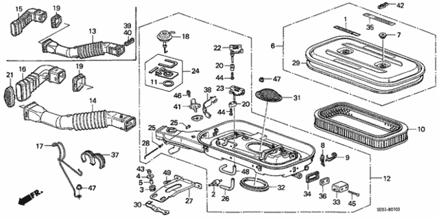 Air Cleaner (Carburetor) for 1987 Honda Accord #0
