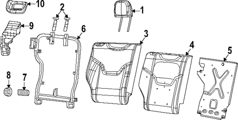 Rear Seat Components for 2025 Dodge Hornet #1