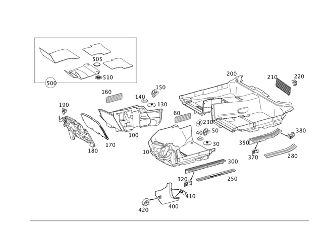 9982077 - Trim: Snap Fastener for Mercedes-Benz Image