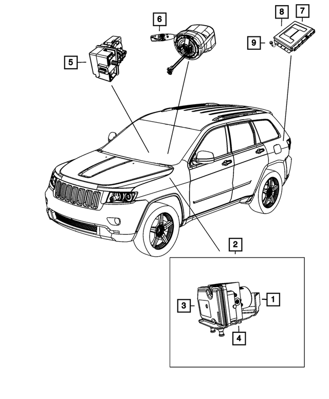 68085397AB - Electrical: Anti-lock Brake Control Unit for Mopar Image image