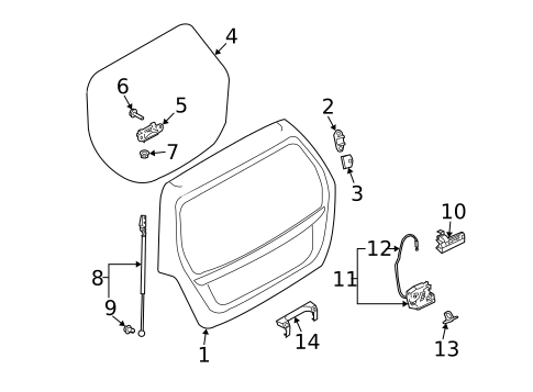 Liftgate for 2005 Subaru Forester #0