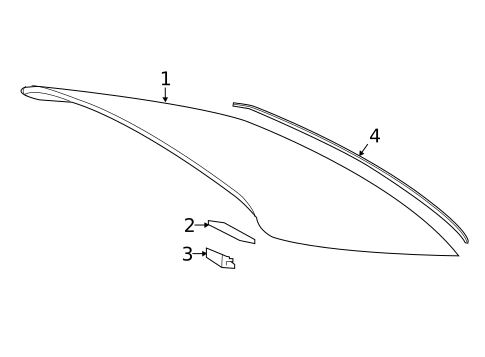 Glass & Hardware - Back for 2018 Toyota Camry #1