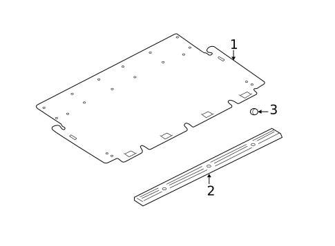 Interior Trim - Rear Body for 2001 Chevrolet Tracker #1