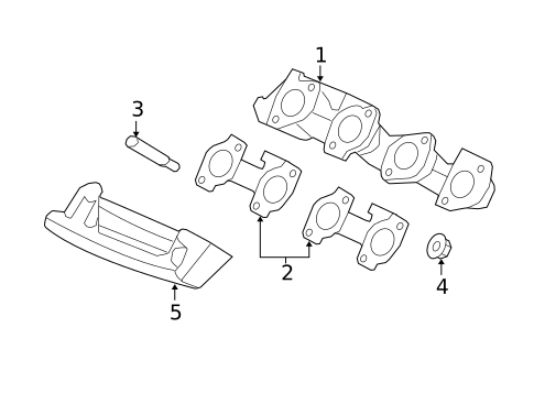 Exhaust Manifold for 2010 Ford F-150 #1