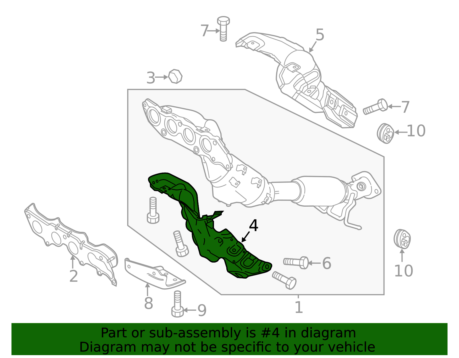 L512-13-380B - Mazda Heat Shield 2012-2015 Mazda 5 | Performance Auto Parts
