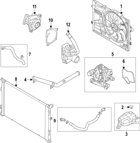Radiator & Components for 2024 Kia Sorento #1