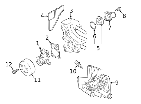 Water Pump for 2023 Nissan Kicks #0