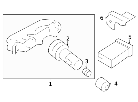 Tire Pressure Monitor Components for 2014 Hyundai Tucson #0
