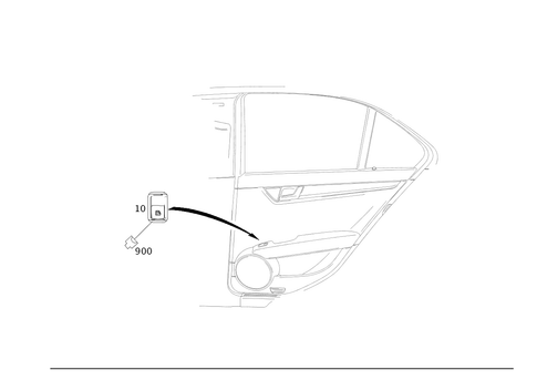Switch in Rear Door Trim for 2013 Mercedes-Benz C 250 #0