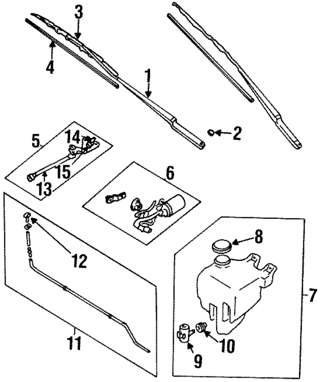 86511AC081 - Body: Wiper Motor Assembly for Subaru: Legacy Image