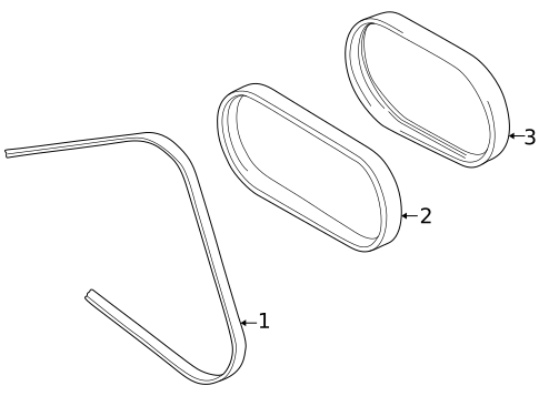 Accessory Drive Belt System Components for 1999 Chevrolet Tracker #0