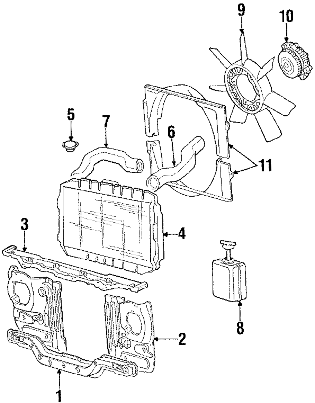 MB408785 - Cooling System: Radiator Support for Mopar Image