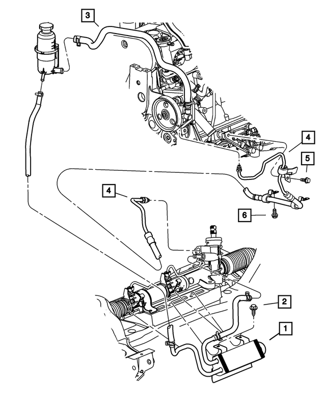 5272867AF - Steering: Pump Supply Hose for Mopar Image