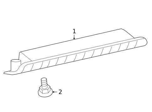 High Mounted Stop Lamp for 2010 Toyota Highlander #0