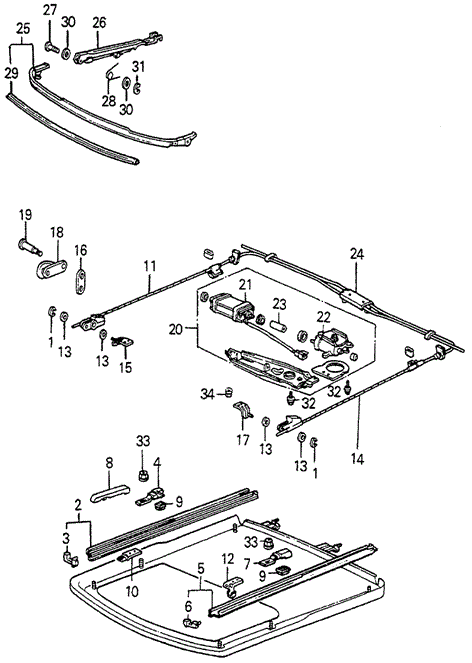 Sliding Glass (2) for 1985 Honda Accord #0