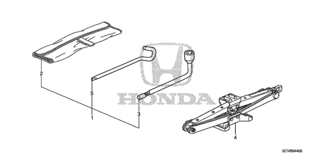 Tools - Jack for 2011 Honda Element #0