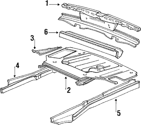 Rear Body for 1984 BMW 733i #0