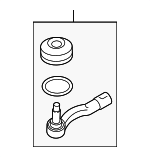 34161AL010 - : Outer Tie Rod for Subaru: Impreza, Legacy, Outback, WRX STI, XT Image