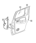 55256409AC - : Rear Door Glass, Left for Mopar Image