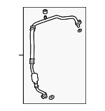 80312TGHA01 - HVAC: Front Suction Hose for Honda: Civic Image