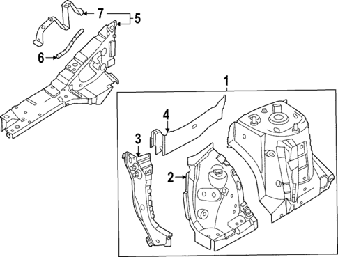 Structural Components & Rails for 2023 Nissan ARIYA #0